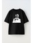Unisex Great Gatsby Poster Tasarım Baskılı Pamuk Sıyah Oversize T-Shirt 1