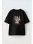 Unisex Galatians Tasarım Baskılı Pamuk Sıyah Oversize T-Shirt 1