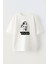 Unisex Wonder Women Tasarım Baskılı Pamuk Beyaz Oversize T-Shirt 1