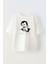 Unisex Müslüm Gürses Tasarım Baskılı Pamuk Beyaz Oversize T-Shirt 1