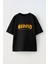 Unisex Naruto Shıppuden Tasarım Baskılı Pamuk Sıyah Oversize T-Shirt 1