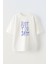Unisex Not Too Late Tasarım Baskılı Pamuk Beyaz Oversize T-Shirt 1