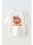 Unisex Space Jam Bugs Bunny Tasarım Baskılı Pamuk Beyaz Oversize T-Shirt 1