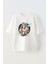 Unisex Thunder Zeus God Artwork Tasarım Baskılı Pamuk Beyaz Oversize T-Shirt 1
