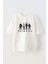 Unisex Firends Kötü Karakterler Tasarım Baskılı Pamuk Beyaz Oversize T-Shirt 1