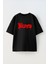 Unisex The Boys Tasarım Baskılı Pamuk Sıyah Oversize T-Shirt 1