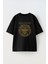 Unisex Iron Maıden Samuray Tasarım Baskılı Pamuk Sıyah Oversize T-Shirt 1
