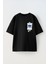 Unisex Absolut Vodka Tasarım Baskılı Pamuk Sıyah Oversize T-Shirt 1