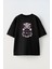 Unisex Megumi Fushiguro Mahoraga Tasarım Baskılı Pamuk Sıyah Oversize T-Shirt 1