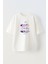 Unisex Make Some Nolse Tasarım Baskılı Pamuk Beyaz Oversize T-Shirt 1
