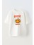 Unisex Katil Balkabagı Tasarım Baskılı Pamuk Beyaz Oversize T-Shirt 1