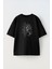 Unisex Kyojuro Rengoku Tasarım Baskılı Pamuk Sıyah Oversize T-Shirt 1