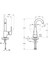 Root Round Lavabo Bataryası (Döner Borulu)-A42754 2