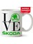 Çakılap Skoda Logo Baskıpı Porselen Kupa Bardak 1