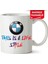 Çakılap Bmw Logo Baskılı Porselen Kupa Bardak 1
