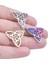 S567 6 Adetlot Büyücülük Celtic Düğüm Koruma Muska Charms Paslanmaz Çelik Wicca Tanrıça Üçlü Ay Kolye Подвеска Takı Için (Yurt Dışından) 1