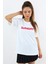 Kadın Motto Yazılı Oversize %100 Pamuk Uzun T-Shirt 4