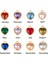 Zümrüt Bakır Birthstone Charms Kalp Altın Rengi Çok Renkli Kübik Zirkonya Dıy Yapımı Için Kolye Küpe Takı 8mm x Adet (Yurt Dışından) 2