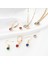 Zümrüt Bakır Birthstone Charms Kalp Altın Rengi Çok Renkli Kübik Zirkonya Dıy Yapımı Için Kolye Küpe Takı 8mm x Adet (Yurt Dışından) 4