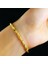 B005F Yeni Varış Saf Altın Rengi Kalp Bağlantı Bilezik Kadınlar Için Moda Takı 24K Sarı Altın Bilezik Kızlar Için 16 + 4cm (Yurt Dışından) 2
