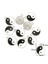 Tip4-10 Adet Emaye Kongfu Taarms Kolye Dıy Yin ve Yang Charms Bilezikler Kolye Küpe Takı Yapımı (Yurt Dışından) 1