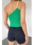 Straplez Ahşap Boncuk Askılı Triko Crop DFL4021 2