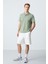 Açık Yeşil Basic Göğüs Logolu Standart Kalıp Triko Polo Yaka Erkek T-Shirt - 87768 3