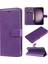 Kart Yuvası Klasik Düz Renk ile Samsung Galaxy S24 Ultra Için Flip Case (Yurt Dışından) 5