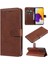 Kart Yuvası Klasik Düz Renk ile Samsung Galaxy A73 5g Için Flip Case (Yurt Dışından) 4