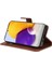 Kart Yuvası Klasik Düz Renk ile Samsung Galaxy A73 5g Için Flip Case (Yurt Dışından) 5