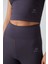 Antrasit Yüksek Bel Kapri-Crop Atlet Slim Fit Kadın Tayt Takım - 95284 3