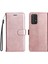 Kart Yuvası Klasik Düz Renk ile Samsung Galaxy A73 5g Için Flip Case (Yurt Dışından) 1