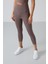 Kahverengi Yüksek Bel Kapri-Crop Atlet Slim Fit Kadın Tayt Takım - 95284 5
