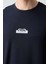 Lacivert Pamuklu Kalın Yumuşak Dokulu Oversize Fit Basic Erkek Şort Takım - 85259 3