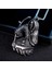 18399-GÜMÜŞ Hip Hop Vintage Kutsal Ölüm Kafatası Kolye Altın Renk Kolye Paslanmaz Çelik Erkek Kadın Gotik Takı (Yurt Dışından) 2