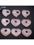B-30X35MM Doğal Taş Pembe Kristal Kolye Gül Kuvars Kalp Şekli Takılar Takı Yapımı Için Dıy Kolye Kristal Kolye Aksesuarları (Yurt Dışından) 3