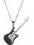 2006-SIYAH Erkekler ve Kadınlar Moda Takı Paslanmaz Çelik Kaya Elektro Gitar Bas Kolye Kolye Müzik Severler Için Takı Hediyeler (Yurt Dışından) 5