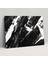 Siyah Beyaz Fırça Darbeleri Soyut Sanat Duvar Sanatı - Soyut Sanat, Kanvas Tablo, Duvar Sanatı, Kanvas Tablo, 50X30 1