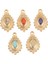 B3 Paslanmaz Çelik 18KGOLD Gözyaşı Oval Charms Doğal Taş Kolye Kadınlar Için Kolye Takı Yapımı Bulguları (Yurt Dışından) 4