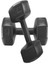 Tekno Trust Plastik 3 kg x 2 Adet 6 kg Dambıl Seti, Dumbell Set Siyah 3 kg 1