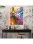 Enerjik Ifade Cam Tablo - Aksiyon Tablo, Ev Dekorasyonu, Modern Sanat, Cam Duvar Sanatı, 50X70 1
