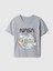 Erkek Bebek Gri Nasa Grafikli T-Shirt 1