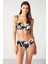 Kelaba Desenli Straplez Bikini 1