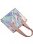 Pu Tote Çanta Küçük Çantalar ve Çantalar Gökkuşağı Mini Şeffaf Omuz Messenger Crossbody Çanta Kadınlar Için Pembe (Yurt Dışından) 5