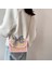 Kadın Şerit Hasır Çanta Kadın Yaz Rattan Çanta Ins Popüler Bayan Rahat Debriyaj Seyahat El Yapımı Örme Crossbody Pembe (Yurt Dışından) 5
