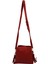 Moda Fırçalama Kadın Kova Çanta Vintage Püskül Messenger Yüksek Kaliteli Retro Omuz Basit Crossbody Tote (Kırmızı) (Yurt Dışından) 1