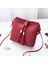 Kadın Çanta Çanta Pu Deri Kadın Moda Püskül Messenger Mini Cep Cüzdan Kırmızı Şarap (Yurt Dışından) 4