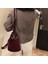 Kadın Süet Omuz Çantaları Püskül Kova Kız Çocuk Crossbody Kadın Çantası(Kırmızı) (Yurt Dışından) 2