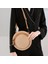 Moda Yuvarlak Hasır Çanta Kadın Tatil Sırt Çantası Bohemian Rattan Crossbody El Yapımı Dokuma Plaj Dairesel Kap Haki (Yurt Dışından) 2