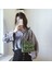 Damalı Desen Kadın Omuz Çantası Moda Pu Deri Lüks Retro Zincir Messenger Rahat Çanta Yeşil (Yurt Dışından) 3
